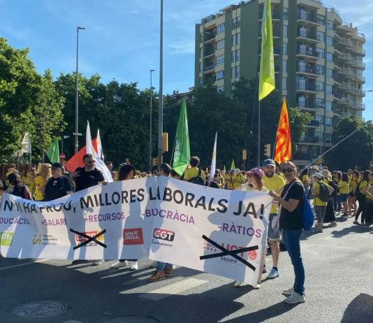 Nueva jornada de huelga educativa en Barcelona Nueva jornada de huelga educativa en Barcelona