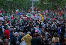 Protestas en Barcelona por la detención de dos activistas de la Flotilla Protestas en Barcelona por la detención de dos activistas de la Flotilla