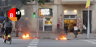 Susto en el Eixample tras explotar una bicicleta eléctrica en plena calle