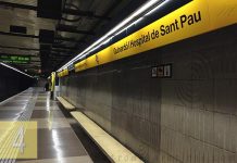 Herido por arma blanca en una pelea multitudinaria en el metro Sant Pau