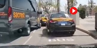 Accidente en Barcelona: una VTC colisiona con dos taxis en el entorno del Port