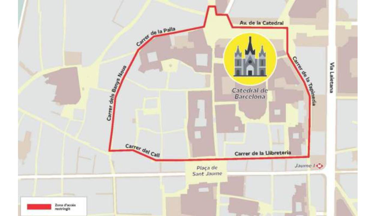 Cortes de tráfico en Barcelona por la visita del papa León XIV: todas las afectaciones por zonas 1 Cortes de tráfico en Barcelona por la visita del papa León XIV: todas las afectaciones por zonas