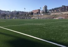 Comienzan las obras de renovación del césped del campo de fútbol de la Teixonera Comienzan las obras de renovación del césped del campo de fútbol de la Teixonera
