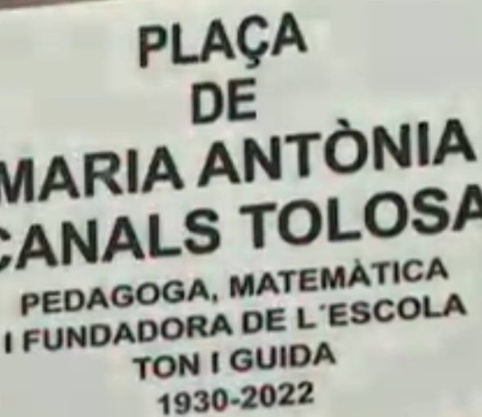 Les Roquetes homenajea a la pedagoga Maria Antònia Canals con una nueva plaza Les Roquetes homenajea a la pedagoga Maria Antònia Canals con una nueva plaza
