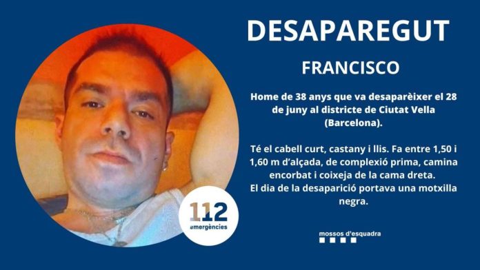Buscan a un hombre de 38 años desaparecido en el distrito de Ciutat Vella