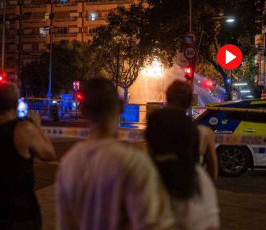 Ocho heridos por una explosión de gas en las obras del Metro de Sants Ocho heridos por una explosión de gas en las obras del Metro de Sants