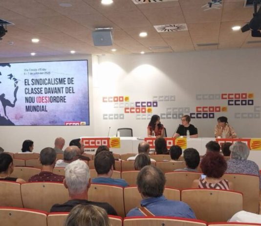 Raquel Gil reivindica el papel del sindicalismo ante los desafíos sociales actuales en Barcelona Raquel Gil reivindica el papel del sindicalismo ante los desafíos sociales actuales en Barcelona