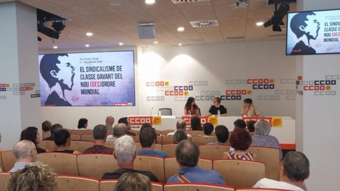 Raquel Gil reivindica el papel del sindicalismo ante los desafíos sociales actuales en Barcelona