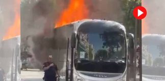 Se incendia un autocar en la rambla de Guipúzcoa sin dejar heridos Se incendia un autocar en la rambla de Guipúzcoa sin dejar heridos