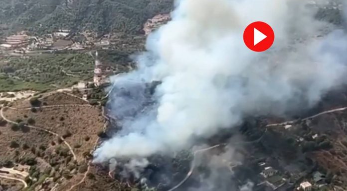 VÍDEO | Así se ve desde el aire el incendio forestal de Collserola Así se ve desde el aire el incendio forestal de Collserola
