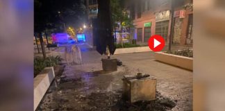 Incendio en el Clot: un pirómano prende fuego a una terraza de bar en Barcelona Incendio en el Clot un pirómano prende fuego a una terraza de bar en Barcelona