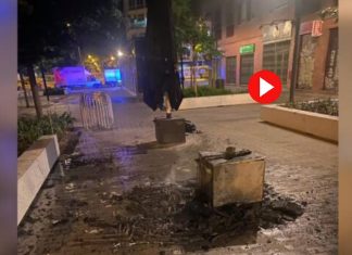 Incendio en el Clot: un pirómano prende fuego a una terraza de bar en Barcelona Incendio en el Clot un pirómano prende fuego a una terraza de bar en Barcelona
