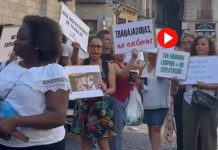 Las kellys se concentran en Sant Jaume por mejores condiciones Las kellys se concentran en Sant Jaume por mejores condiciones