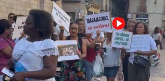 Las kellys se concentran en Sant Jaume por mejores condiciones Las kellys se concentran en Sant Jaume por mejores condiciones