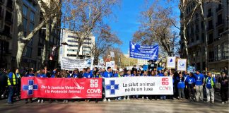 Protesta de veterinarios en Barcelona el 19 de septiembre Protesta de veterinarios en Barcelona el 19 de septiembre