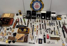 Detenido en Les Corts por robar 42 relojes y objetos por 15.000 euros