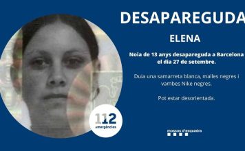 Buscan a una menor de 13 años desaparecida en Barcelona Buscan a una menor de 13 años desaparecida en Barcelona