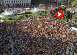 Diada en Barcelona: 45.000 personas en la manifestación independentista Diada en Barcelona 45.000 personas en la manifestación independentista