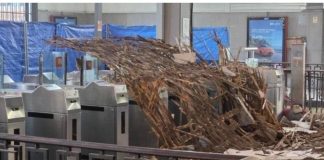 Fabra i Puig sigue cerrada tras caer parte del falso techo Fabra i Puig sigue cerrada tras caer parte del falso techo