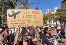 Manifestación contra la ampliación del aeropuerto de Barcelona Manifestación contra la ampliación del aeropuerto de Barcelona