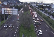 Accidente múltiple en la ronda del Litoral de Barcelona Accidente múltiple en la ronda del Litoral de Barcelona