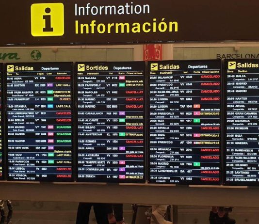 Cancelados 45 vuelos en El Prat por las fuertes lluvias Cancelados 45 vuelos en El Prat por las fuertes lluvias