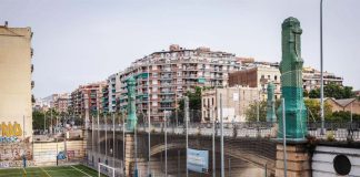 Cortes y desvíos por las obras en el Pont de la Marina de Barcelona Cortes y desvíos por las obras en el Pont de la Marina de Barcelona