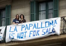 Huelga de alquileres en el Bloc Papallona de Barcelona Huelga de alquileres en el Bloc Papallona de Barcelona