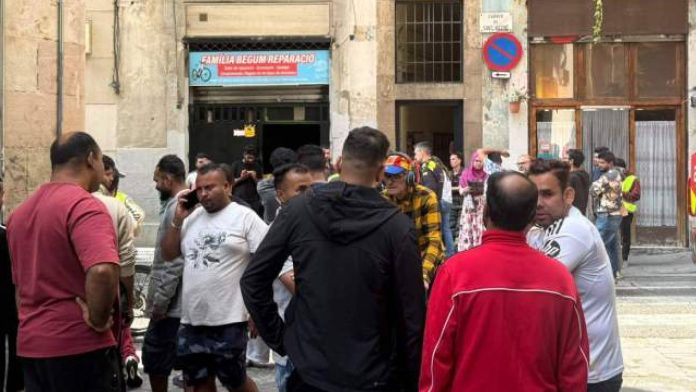 Incendio en un taller de bicicletas de El Raval