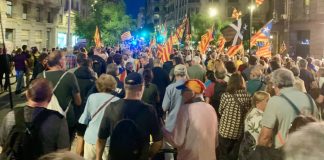 Manifestación en Barcelona por el noveno aniversario del 1-O Manifestación en Barcelona por el noveno aniversario del 1-O