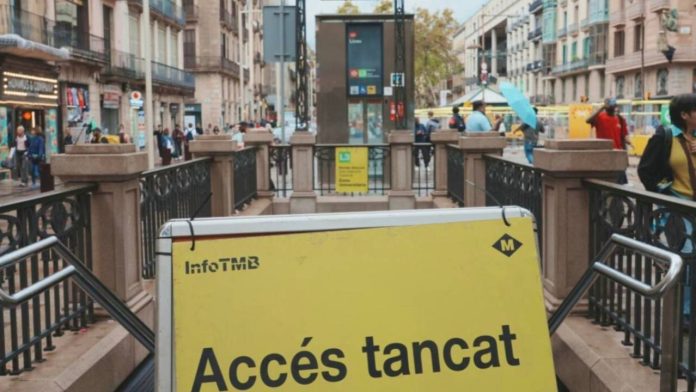 Temporal en Barcelona: incidencias en el Metro hoy